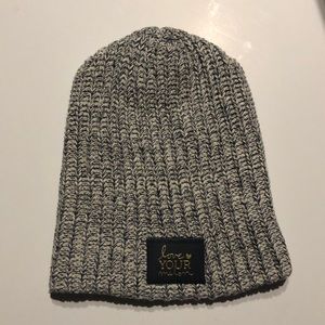 Love Your Melon Beanie (blue/white speckled)